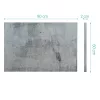 Tabla magnetica Navaris, design beton, 90x60 cm, whiteboard si magneti, multicolor, MDF/metal