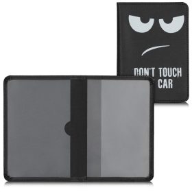   Okładka na dokumenty samochodowe, Kwmobile, Czarno-Biała, Skóra Ekologiczna, 50104.01