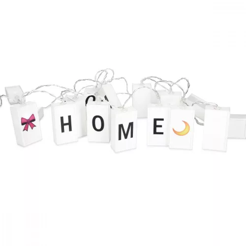 Łańcuch świetlny LED Navaris z 20 pudełkami, 2,2 m, 252 litery, cyfry i symbole, 50164.01