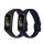 Zestaw 2 pasków do Samsung Galaxy Fit (SM-R370), kwmobile, silikon, niebieski / czarny, 50233.01