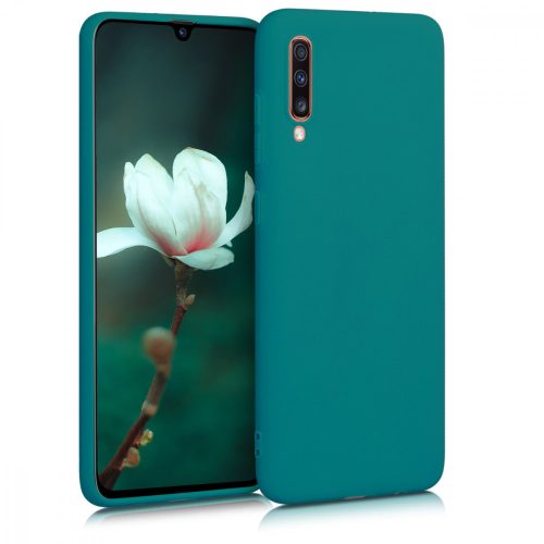 Etui do Samsunga Galaxy A70, Silikon, Zielone, 48427.57