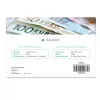 Seif tip carte Navaris, design Londra, 18.5x11.5x5.2 si 24x16x5 cm, 2 chei, albastru, otel