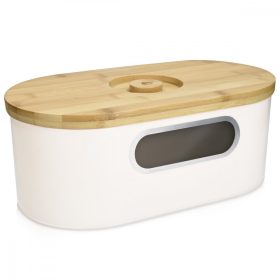   Kosz na chleb z bambusową pokrywką, 34,2 x 18,6 x 13 cm, 50595.01