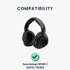 Zestaw 2 poduszek nausznych do słuchawek Sennheiser RS160/RS170/RS180, Kwmobile, Czarny, Skóra ekologiczna, 50667.01