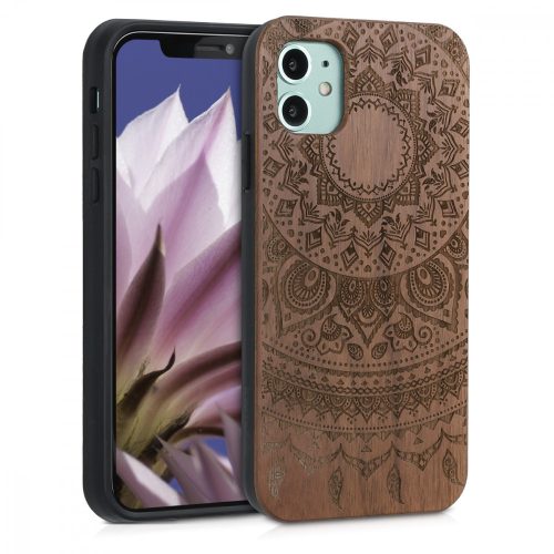 Etui do iPhone'a 11, Drewniane, Brązowe, 49799.04