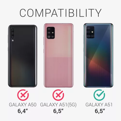 Etui do Samsunga Galaxy A51, Silikon, Fioletowy, 51196.108