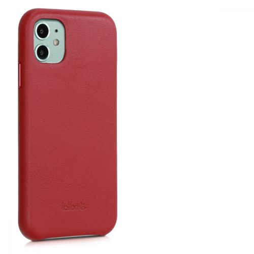 Etui na Apple iPhone 11, skóra naturalna, czerwony, 49737.09