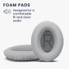 Zestaw 2 poduszek nausznych do słuchawek bezprzewodowych Bose Quietcomfort 35/QuietComfort QC35 II, Kwmobile, szary, skóra ekologiczna, 44519.35