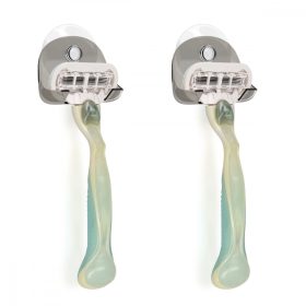   Zestaw 2 przyssawek do golarek, Kwmobile, czarny, plastikowy, 48032.04