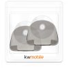 Zestaw 2 przyssawek do golarek, Kwmobile, czarny, plastikowy, 48032.04