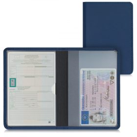   Okładka na dokumenty samochodowe, Kwmobile, niebieska, skóra ekologiczna, 50103.17