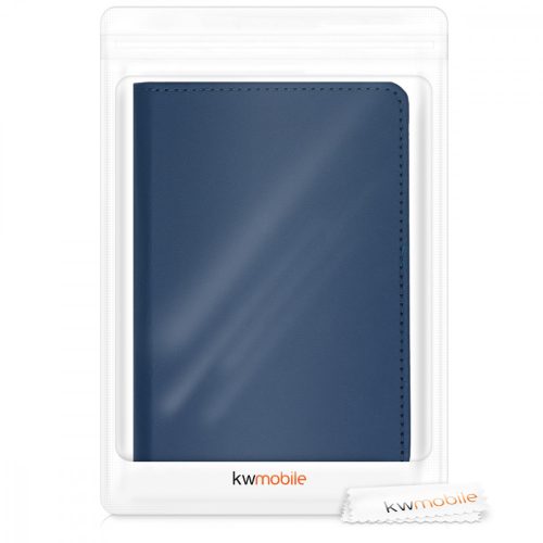 Okładka na dokumenty samochodowe, Kwmobile, niebieska, skóra ekologiczna, 50103.17