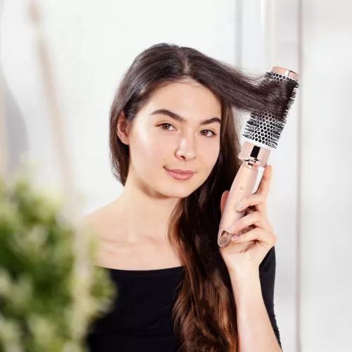 Zestaw pędzli okrągłych, pędzel szkieletowy, pędzel do palety, różowy, 51639.02