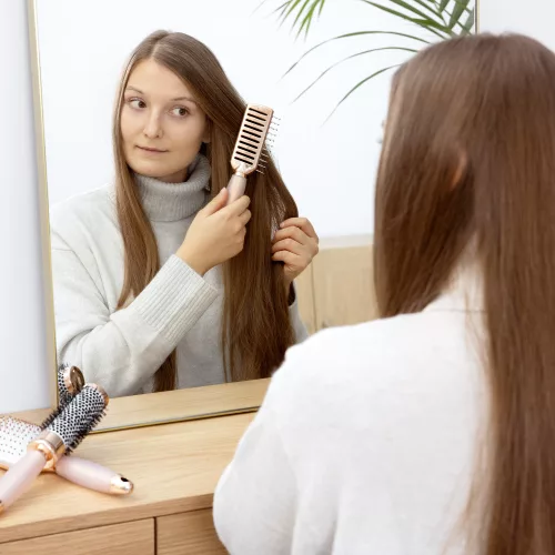 Zestaw pędzli okrągłych, pędzel szkieletowy, pędzel do palety, różowy, 51639.02