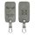 Osłona kluczyka do samochodu Renault / Dacia - 4 przyciski - Keyless Go, skóra nubukowa, szara, 48565.10