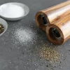 Set rasnite sare si piper Navaris, mecanism ceramic, maro, lemn/aluminiu/otel inoxidabil/plastic