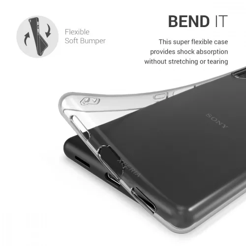 Etui do Sony Xperia L4, Silikon, Przezroczysty, 51882.03