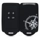 Osłona kluczyka do samochodu Renault / Dacia - 4 przyciski - Keyless Go, silikon, czarna, 49769.09