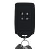 Osłona kluczyka do samochodu Renault / Dacia - 4 przyciski - Keyless Go, silikon, czarna, 49769.09