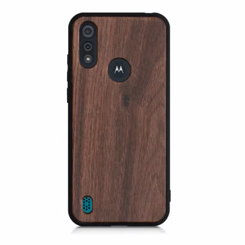 Etui do Motoroli Moto E6s (2020), Drewno, Brąz, 52179.18