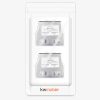 Zestaw 2 żeńskich rozgałęźników kabli sieciowych RJ45 na 2 żeńskie porty Cat5/Cat6, Kwmobile, Srebrny, Metal, 52349.01.35