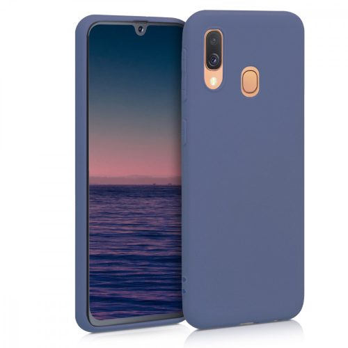 Etui do Samsunga Galaxy A40, Silikon, Niebieski, 48547.168