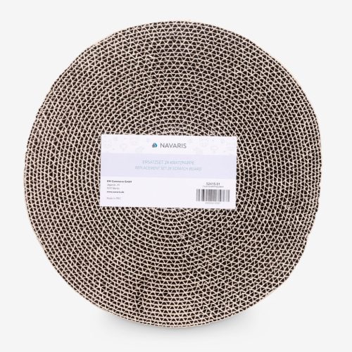 Set 2 Placi de zgariat Navaris pentru Pisici, 34x3.5 cm, material reciclabil, 52415.01