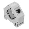 Zestaw 8 gniazd CAT6A 10 Gbit z 8 obudowami na kable Ethernet RJ45, Kwmobile, szary, metalowy, 47696.08