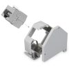 Zestaw 8 gniazd CAT6A 10 Gbit z 8 obudowami na kable Ethernet RJ45, Kwmobile, szary, metalowy, 47696.08