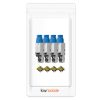 Zestaw 4 wtyczek CAT8 RJ-45 do ekranowanych kabli Ethernet CAT8, Kwmobile, Multicolor, Metal, 52519.04