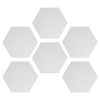 Set 6 panouri hexagonale Navaris pentru mesaje, 15x17,7 cm, cu pini si banda adeziva, 46230.05