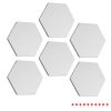 Set 6 panouri hexagonale Navaris pentru mesaje, 15x17,7 cm, cu pini si banda adeziva, 46230.05