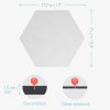 Set 6 panouri hexagonale Navaris pentru mesaje, 15x17,7 cm, cu pini si banda adeziva, 46230.05