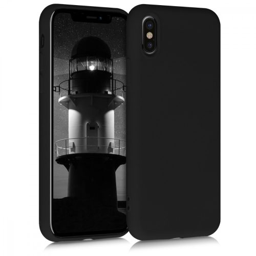 Etui do Apple iPhone X / iPhone XS, Silikon, Czarny, 49982.01