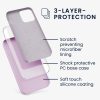 Etui do Apple iPhone 12 / iPhone 12 Pro, Silikon, Fioletowy, 52641.140