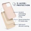 Etui do Apple iPhone 12 Pro Max, Silikon, Kremowy, 52644.154