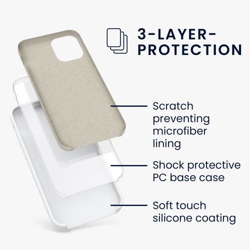 Etui do Apple iPhone 12 Mini, Silikon, Białe, 52640.02