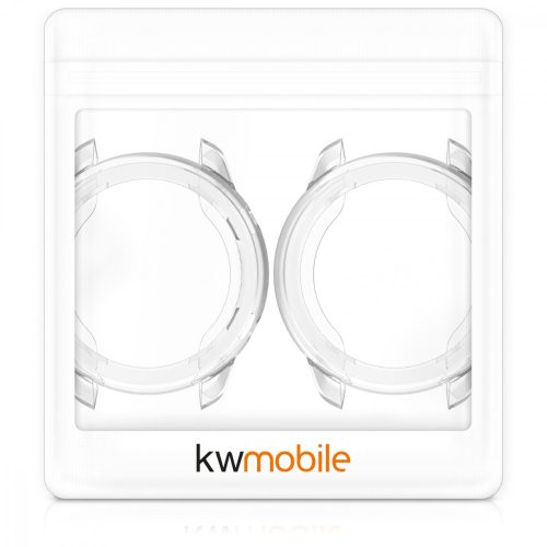 Zestaw 2 etui do Xiaomi Amazfit GTR (47 mm), silikon, przezroczysty, 52667.01