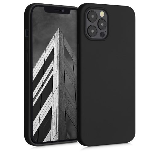 Etui do Apple iPhone 12 Pro Max, Silikon, Czarny, 52714.47