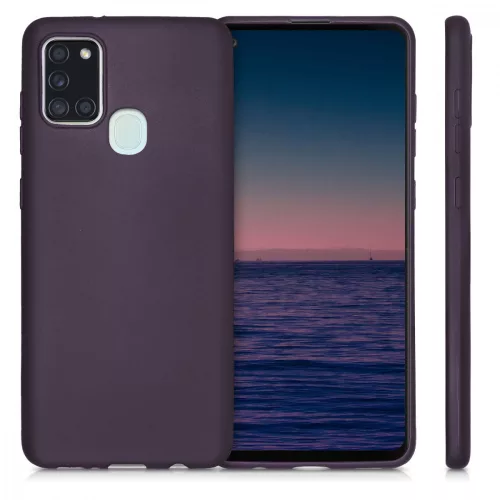 Etui do Samsunga Galaxy A21s, Silikon, Fioletowy, 52495.115
