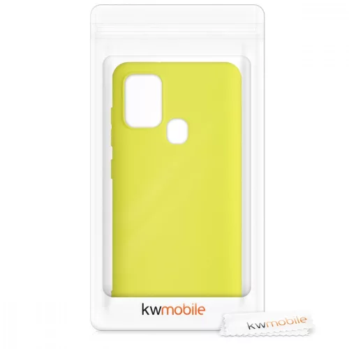Etui do Samsunga Galaxy A21s, Silikon, Żółty, 52494.195