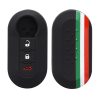 Osłona kluczyka do samochodu Fiat / Lancia - 3 przyciski, kwmobile, silikon, wielokolorowy, 44440.34