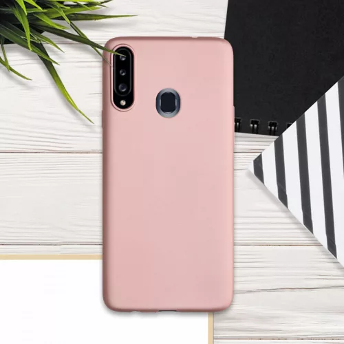 Etui do Samsunga Galaxy A20s, Silikon, Różowy, 52930.31