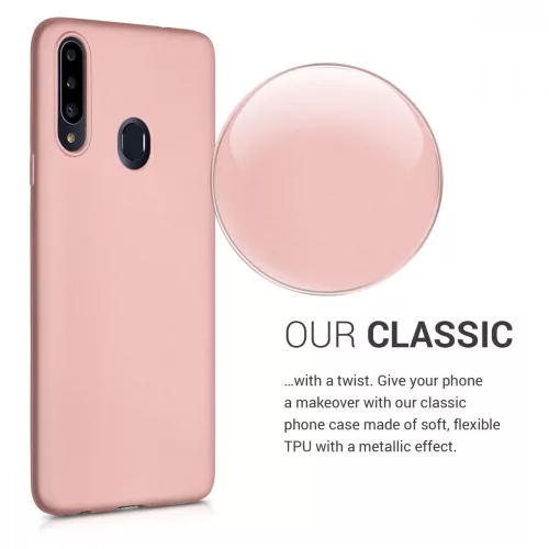 Etui do Samsunga Galaxy A20s, Silikon, Różowy, 52930.31