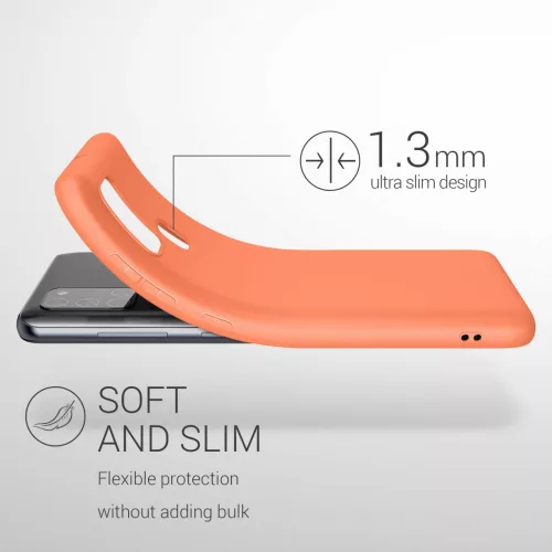 Etui do Samsunga Galaxy A21s, Silikon, Pomarańczowy, 52494.203