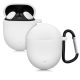 Etui na słuchawki Google Pixel Buds 2 (2020), Kwmobile, Białe, Silikon, 52701.02