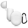 Etui na słuchawki Google Pixel Buds 2 (2020), Kwmobile, Białe, Silikon, 52701.02