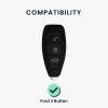 Etui na kluczyk samochodowy do Forda - 3 przyciski - Keyless Go, kwmobile, silikon, szary, 53133.04