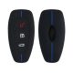 Osłona kluczyka do samochodu Ford - 3 przyciski - Keyless Go, silikon, czarna, 53133.02