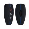 Osłona kluczyka do samochodu Ford - 3 przyciski - Keyless Go, silikon, czarna, 53133.02